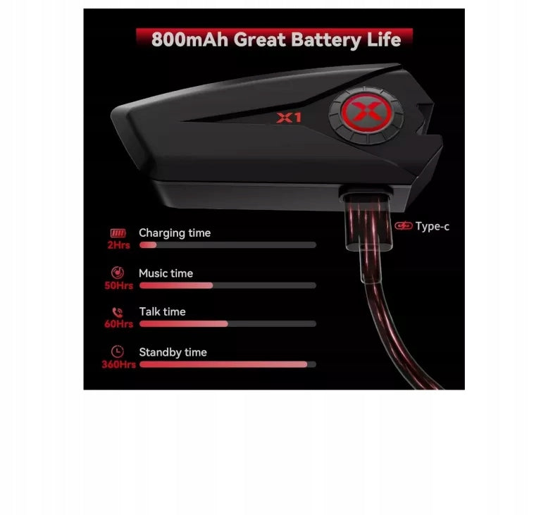 XGP X1 MOTORCYCLE BLUETOOTH HEADSET V5.3 Packaging status original