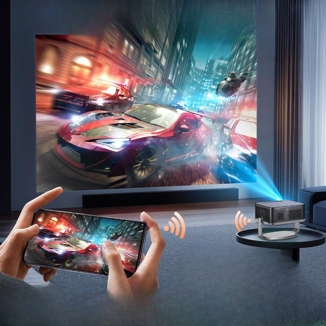 XIWBSY LED MOVIE PROJECTOR 4K WIFI IMAGE PROJECTOR BLUETOOTH 1080P TRIPOD Model T23