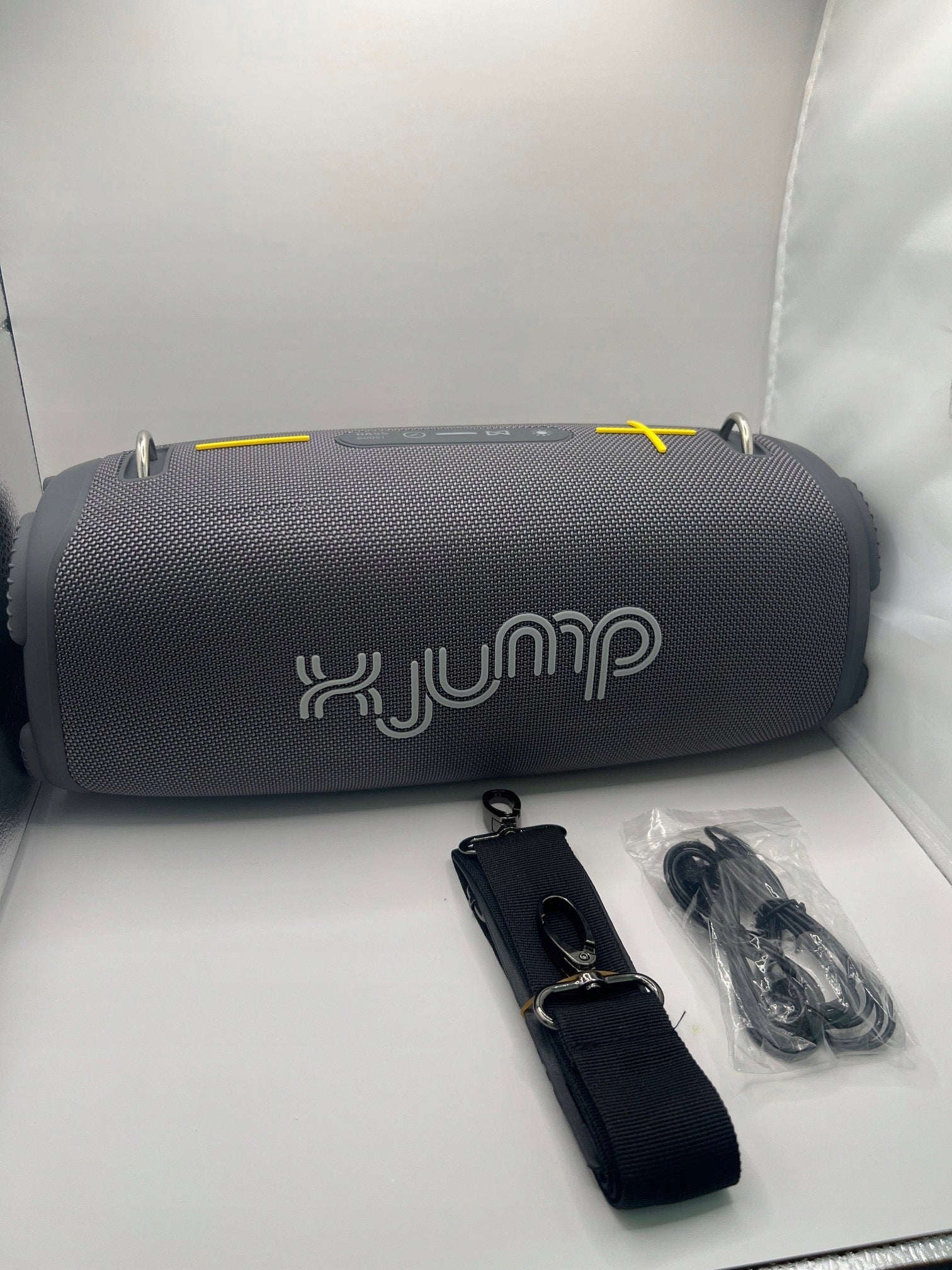 XJUMP XJ 200 GRAY Waterproof Bluetooth Speaker IPX5, 90W Packaging status original