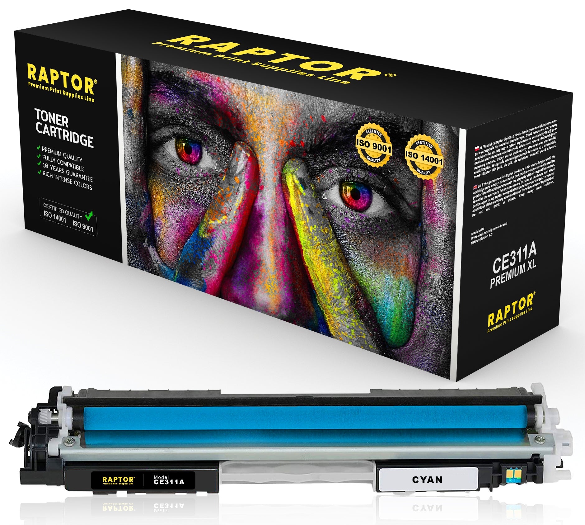 XL Toner Cartridge CE311A 126A for HP Color LaserJet CP1025 CP1025nw M175nw M175a