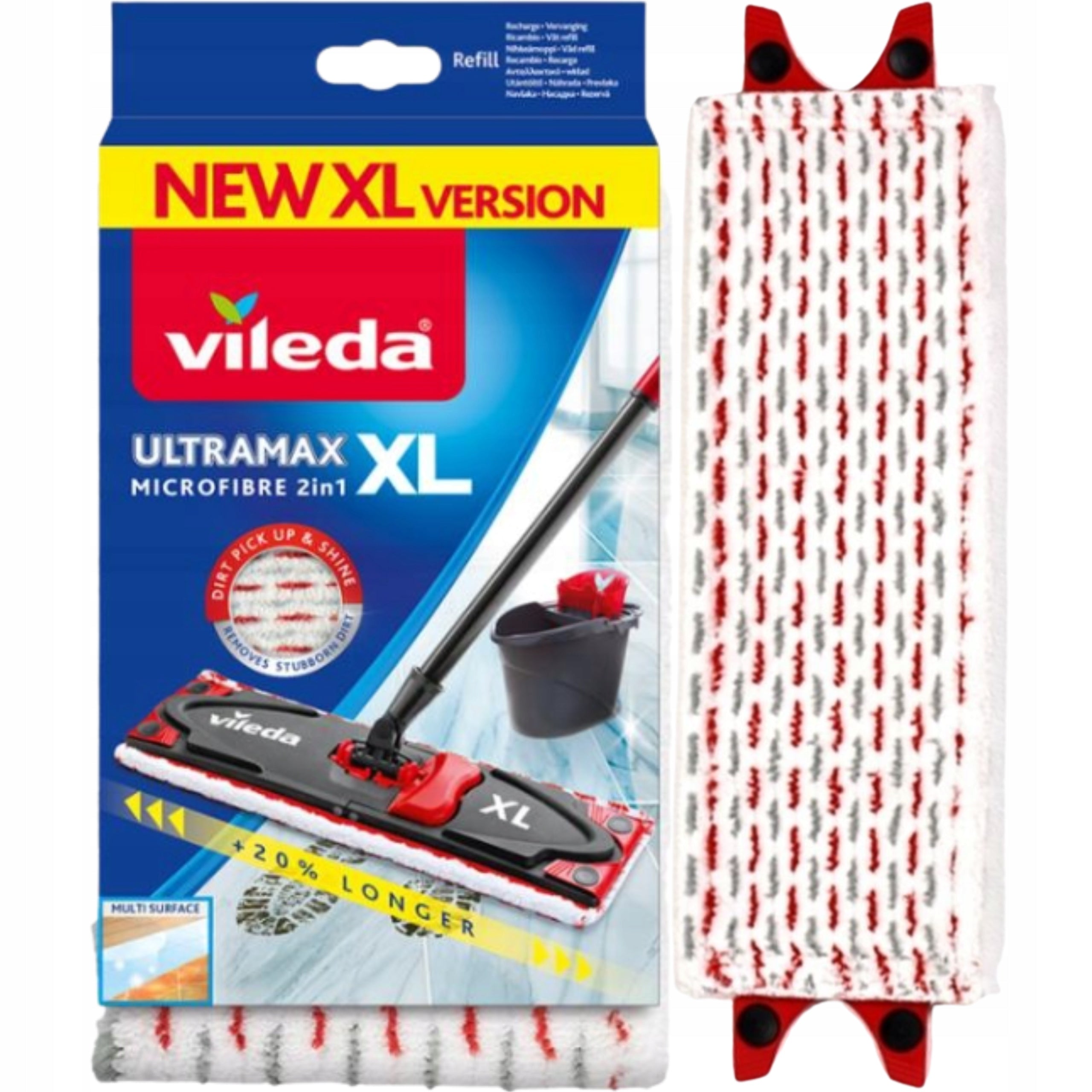 XL cartridge for flat mop VILEDA ULTRAMAX ULTRAMAT made of MICROFIBER 1 pcs.