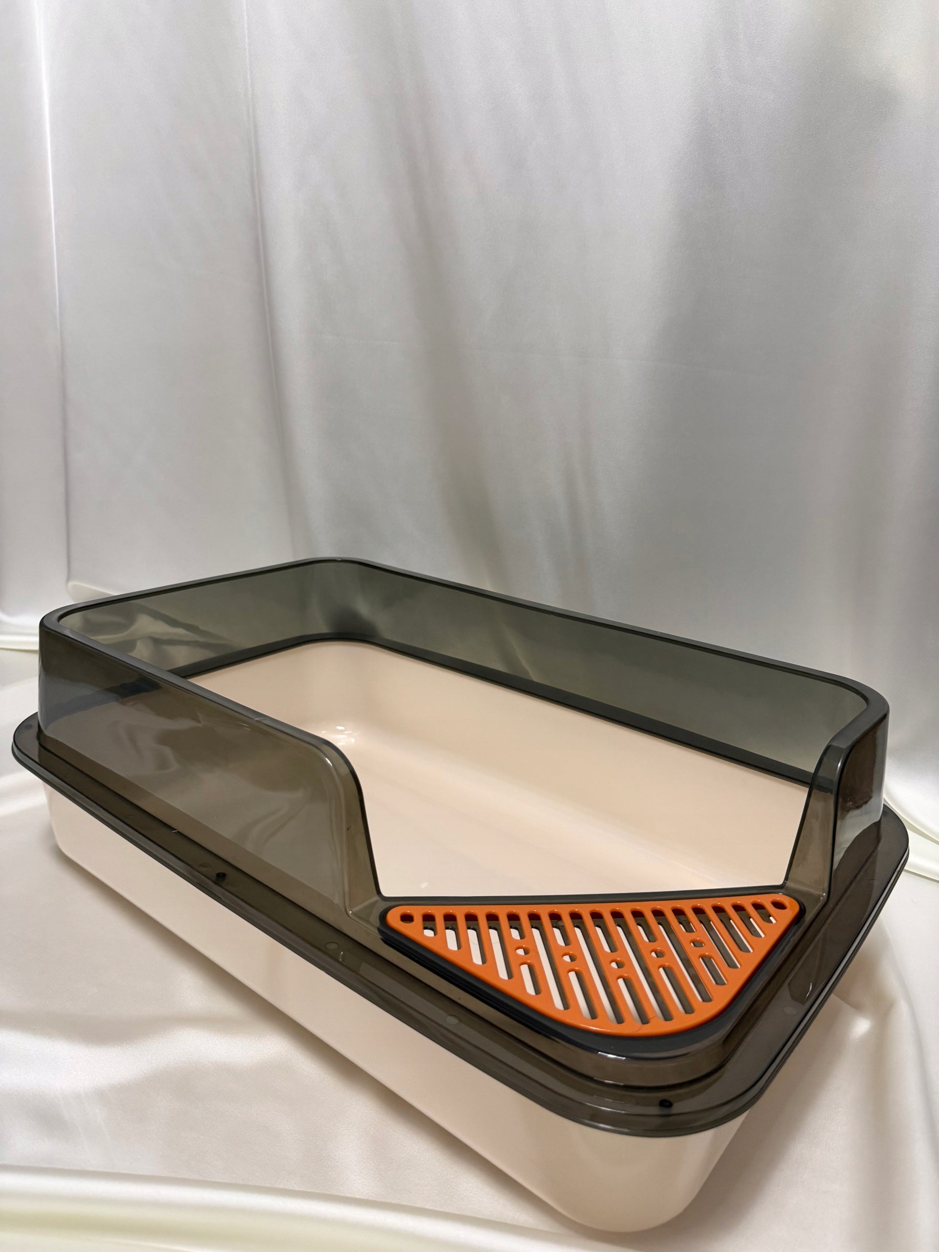 XL cat litter box with high cover + spatula Packaging status original