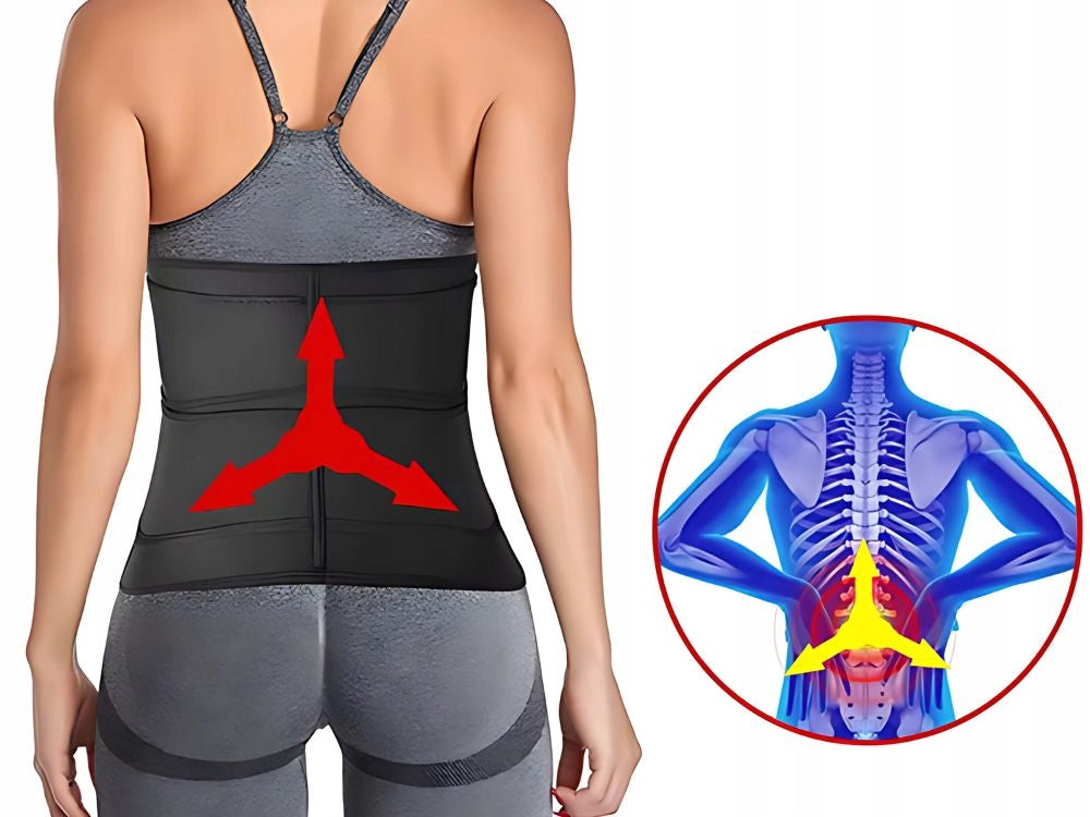 XL slimming belt slimming on the abdomen and healthy spine Model PREMIUM BLACK XL