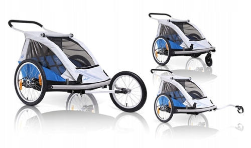 XLC TRAILER crooozer 2 person DUO TROLLEY JOGGER 3w