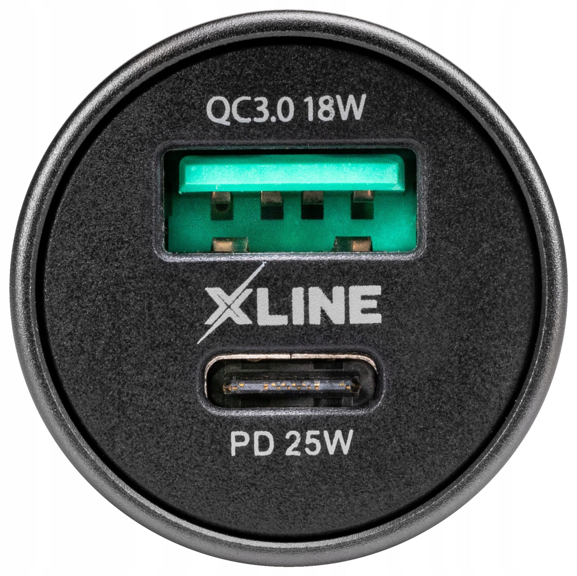 XLINE CC502 QC3 18W + PD3 25W Car Charger Black Output current 0 mA