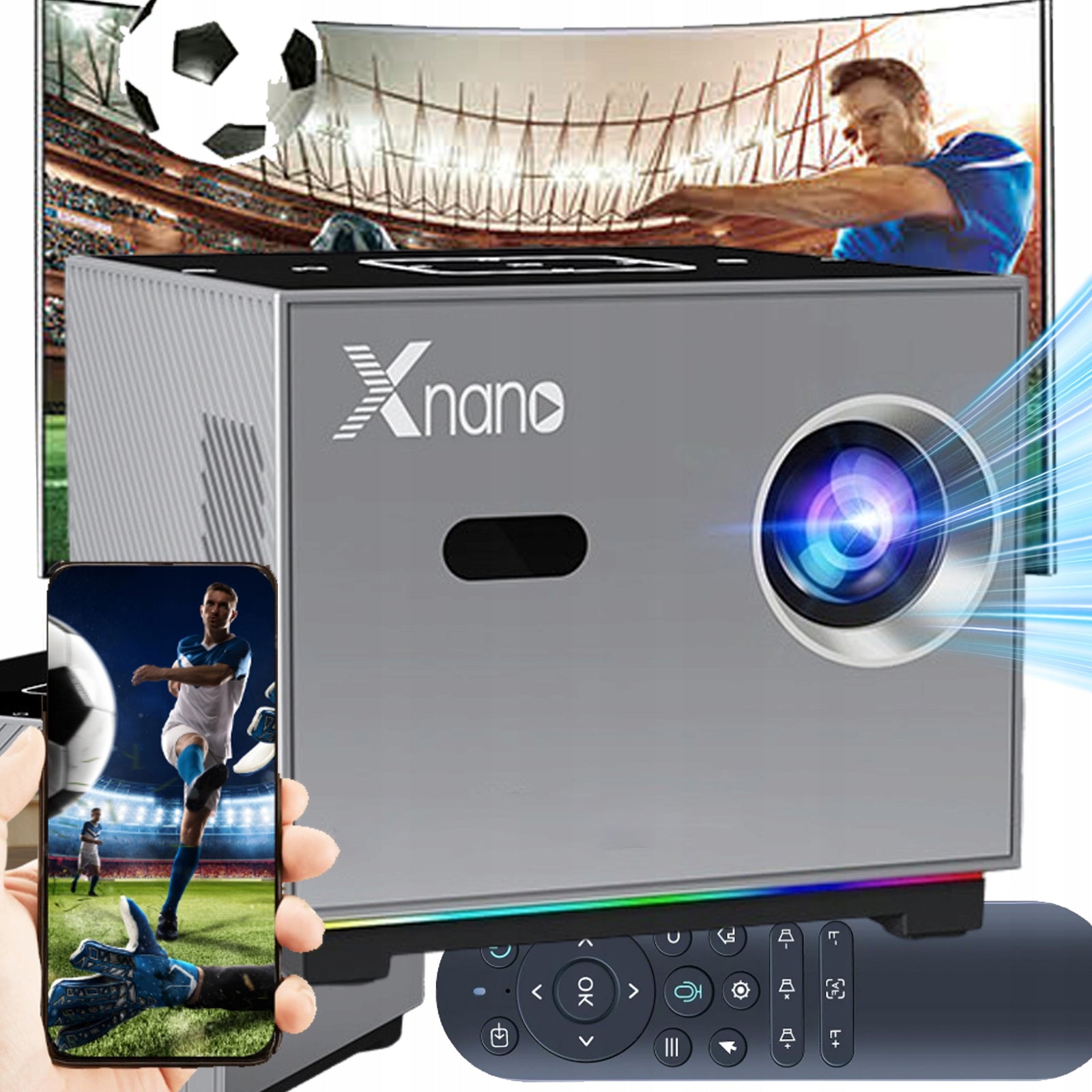 XNANO X3 4K WIFI BLUETOOTH PROJECTOR HOME THEATER HD 1080P SMART