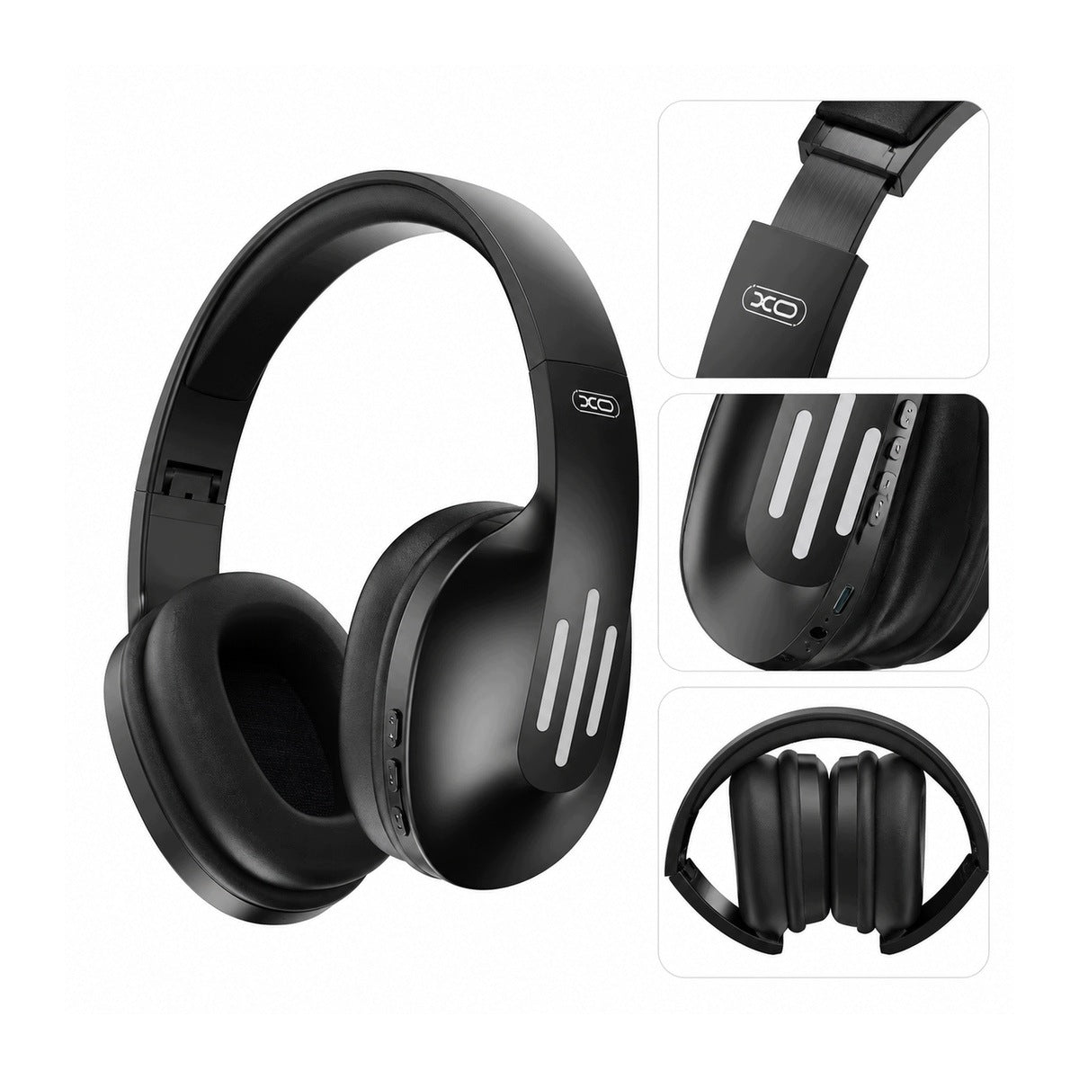 XO Bluetooth headphones BE39 black on-ear Brand XO