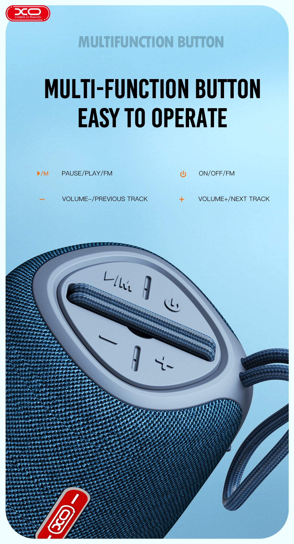 XO Wireless bluetooth speaker F38 green Batteries included yes