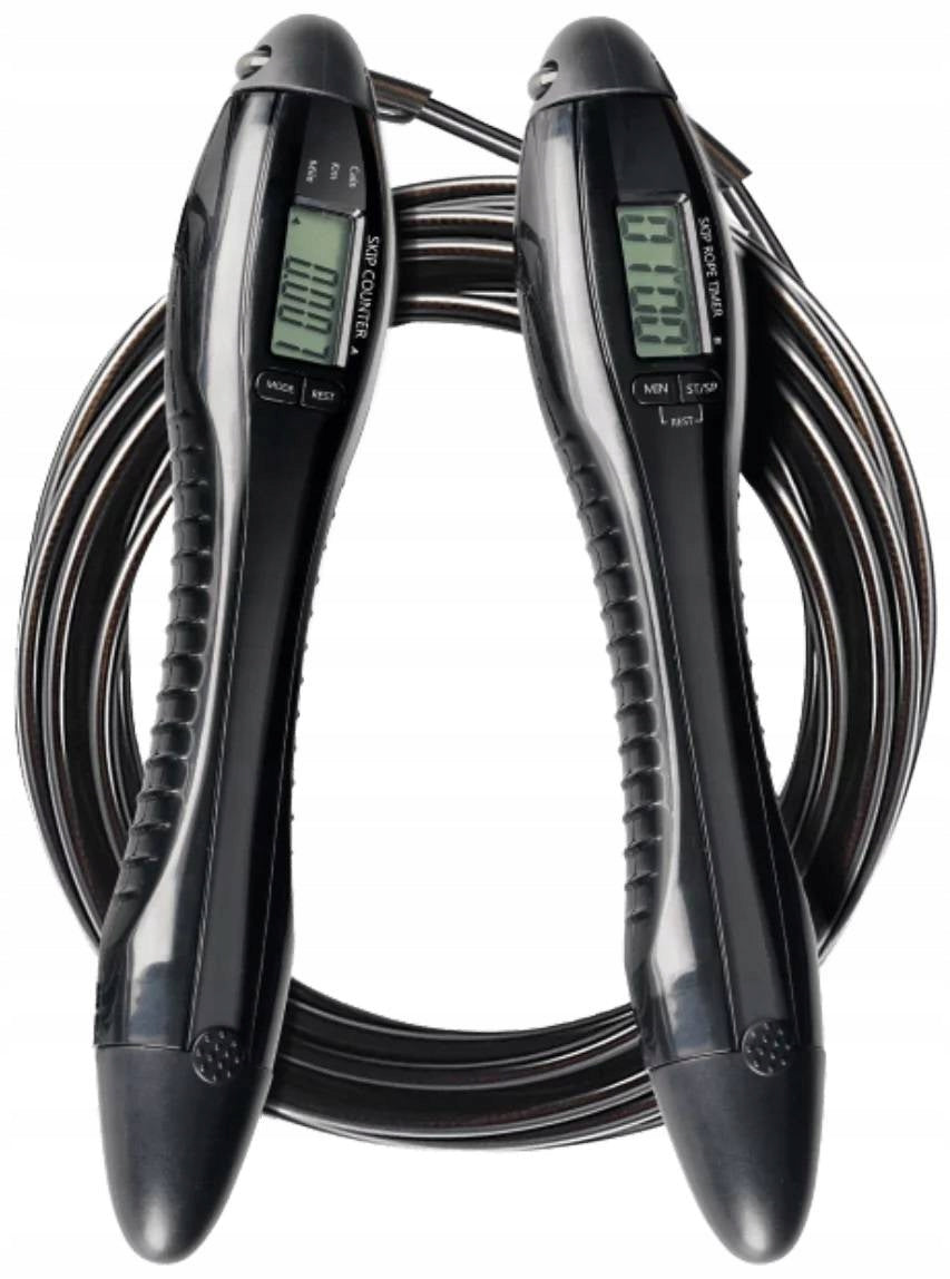 XQISIT Skipping Rope with Counter - Black
