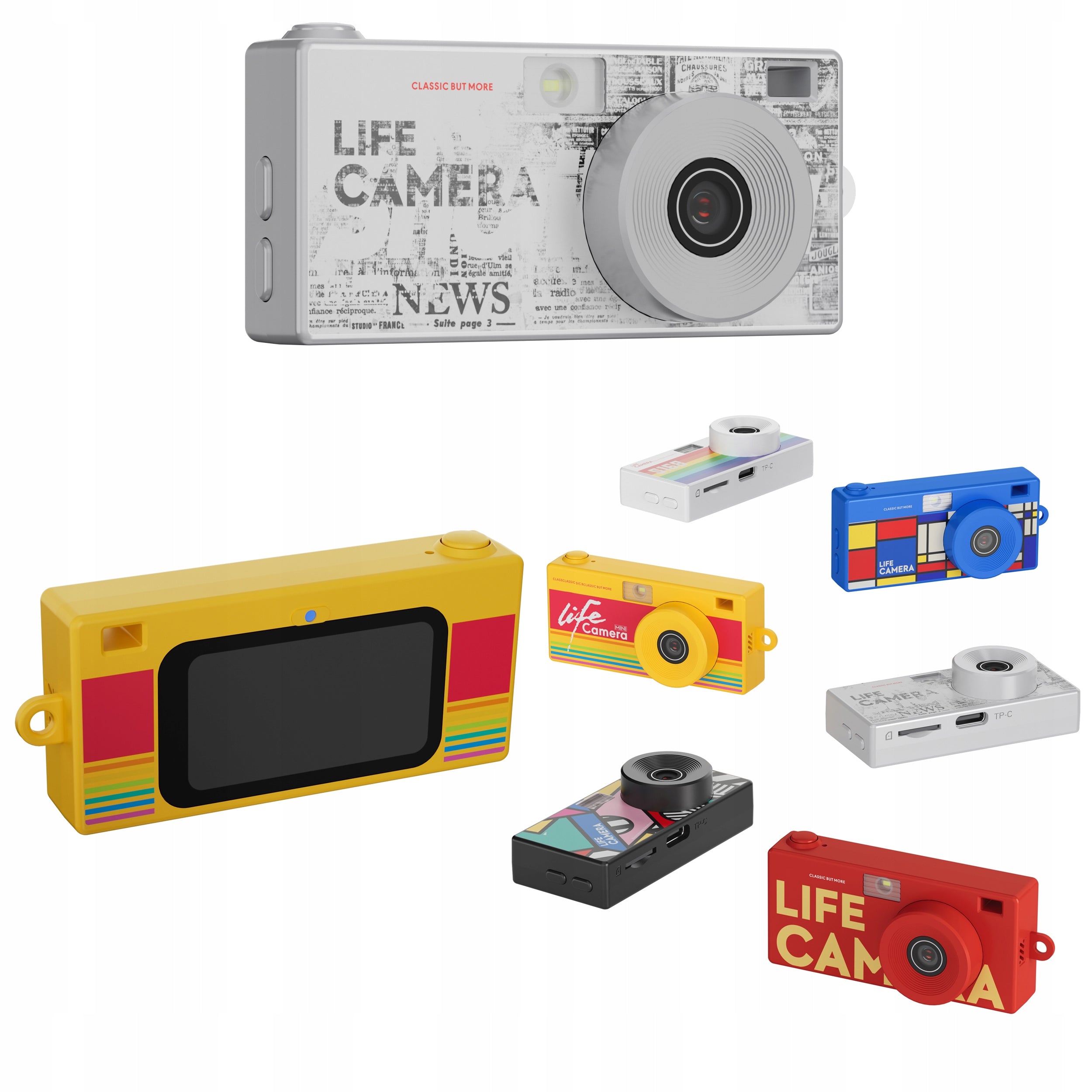 XREC X9 Mini camera RETRO 2K COLLECTIBLE PATTERN 3