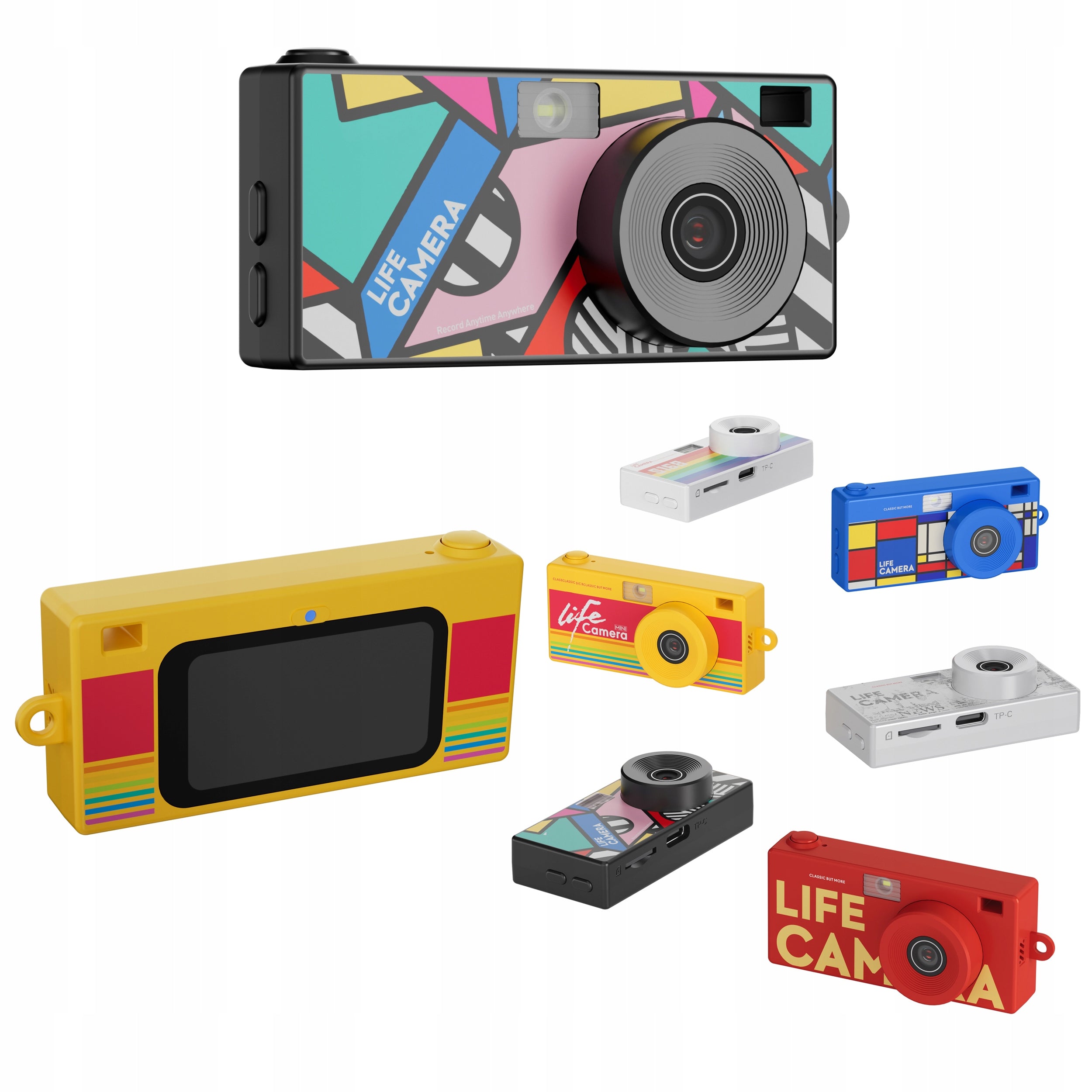 XREC X9 Mini camera RETRO 2K COLLECTIBLE PATTERN 6