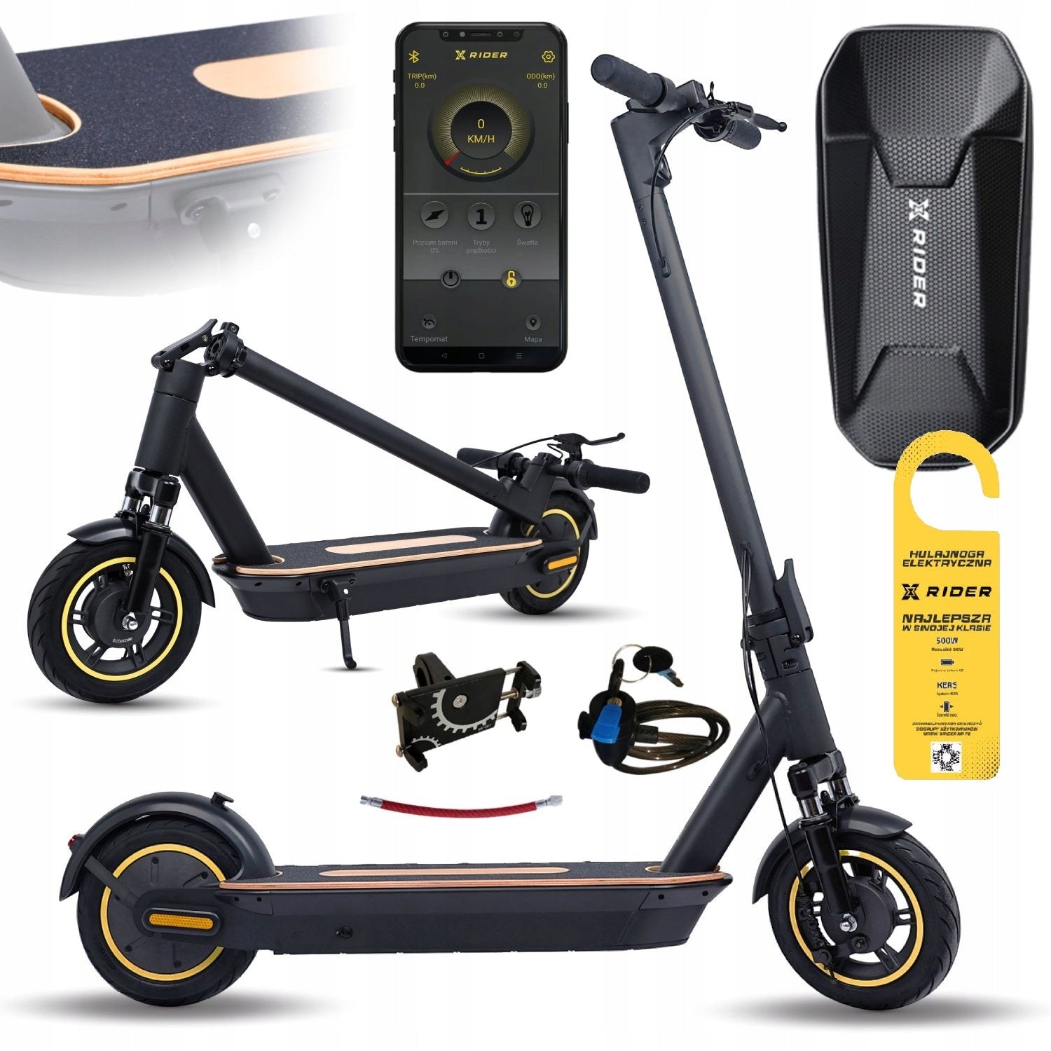 XRider M10 1000W ELECTRIC SCOOTER Application 12Ah Pouch
