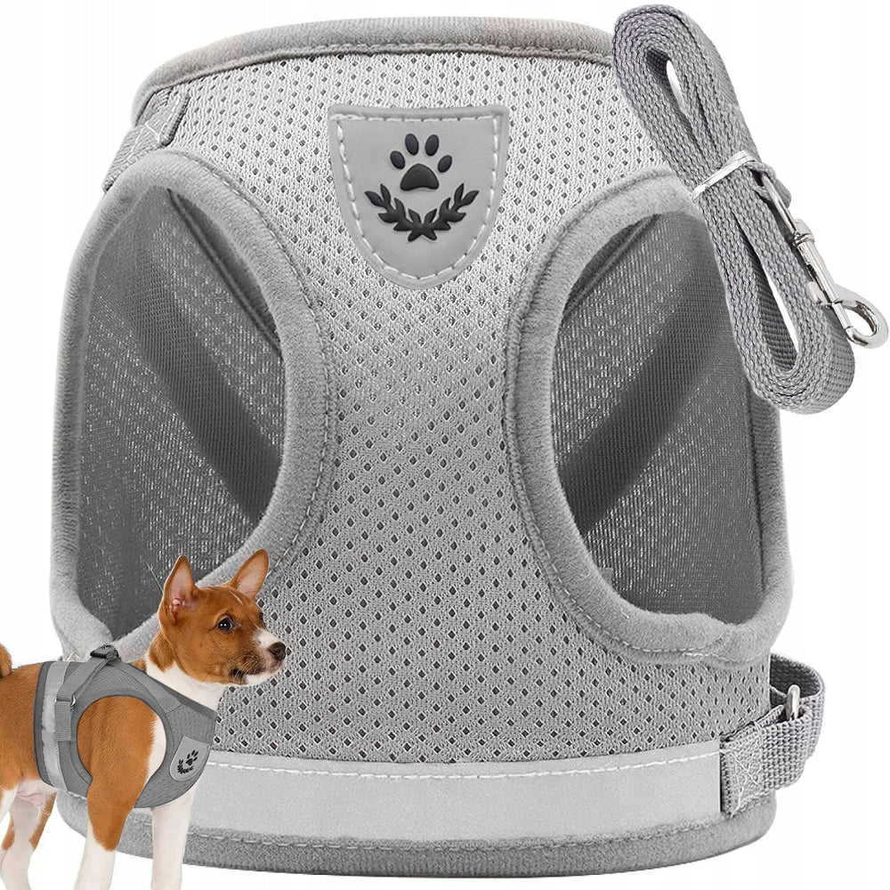 XS Pressure-Free Harness for Rabbit Cat Dog Soft Reflective Leash