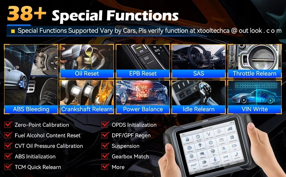 XTOOL D8W Computer Diagnostic Interface OBD 2 CANFD DOIP SGW Bluetooth Manufacturer code D8W