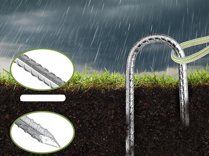 XXL Anchors Herrings for Trampoline Tent 30 cm 20 pcs Graxury Thick Manufacturer code 014ZQ1Q