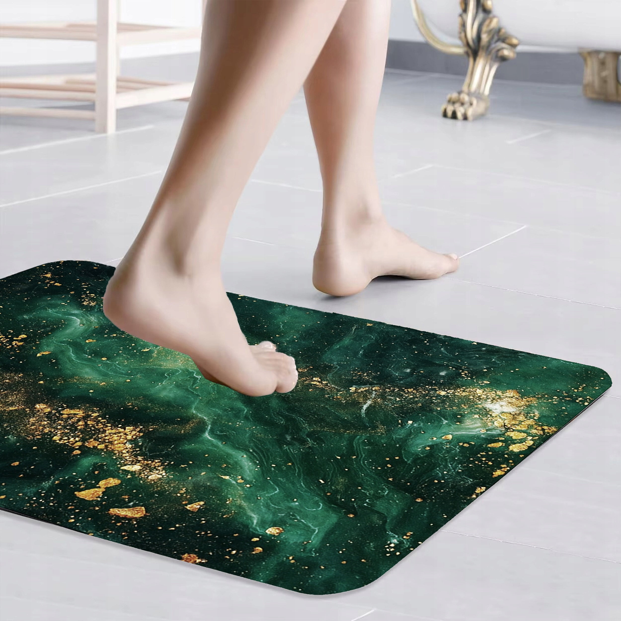 XXL BATHROOM MAT NON-SLIP QUICK-DRYING ABSORBENT RUG 50 x 80 cm Packaging status original