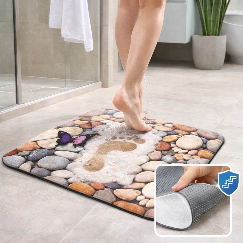 XXL BATHROOM MAT NON-SLIP QUICK-DRYING ABSORBENT RUG 58 x 30 cm Product width 30 cm