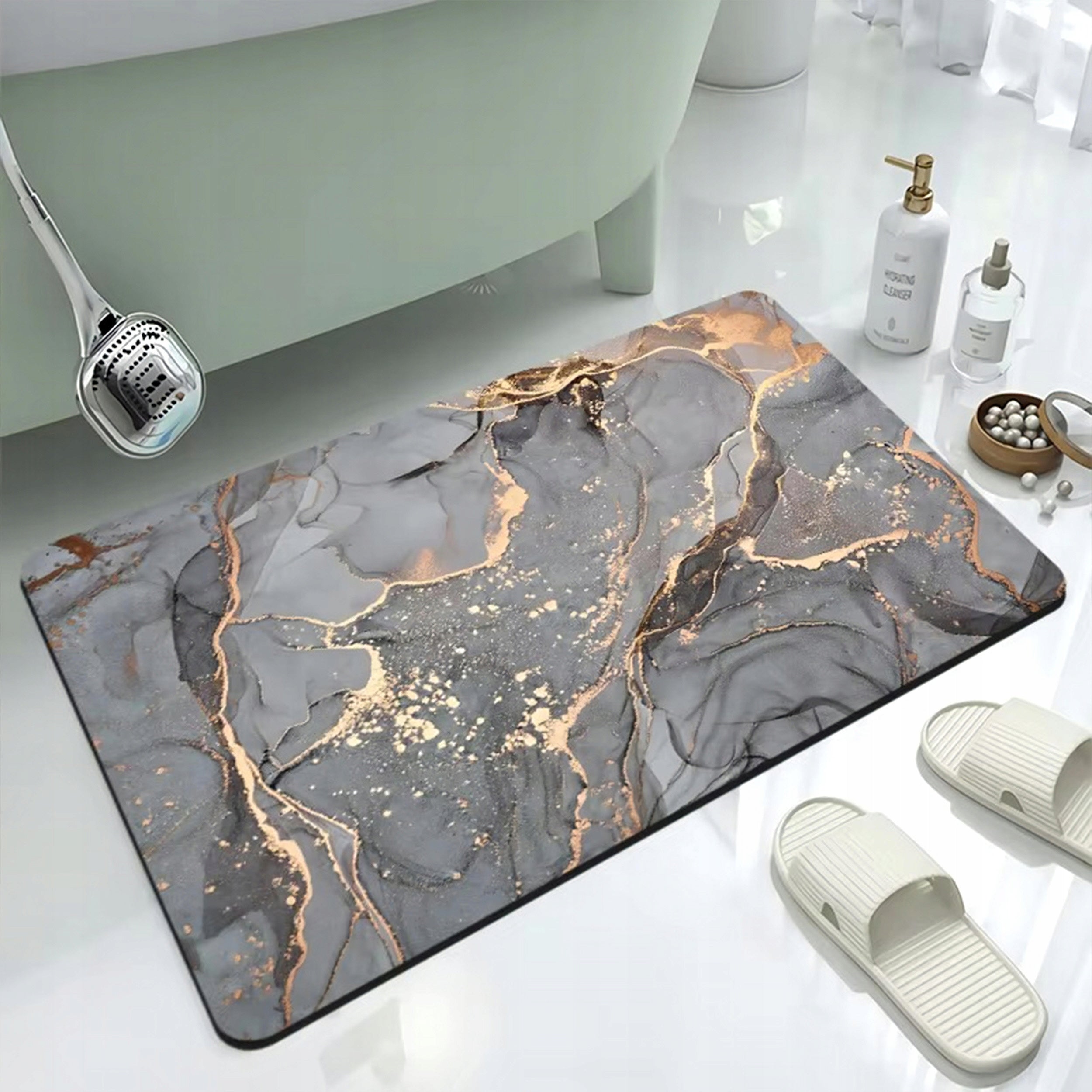 XXL BATHROOM RUG NON-SLIP QUICK-DRYING 50x80 Length 80 cm