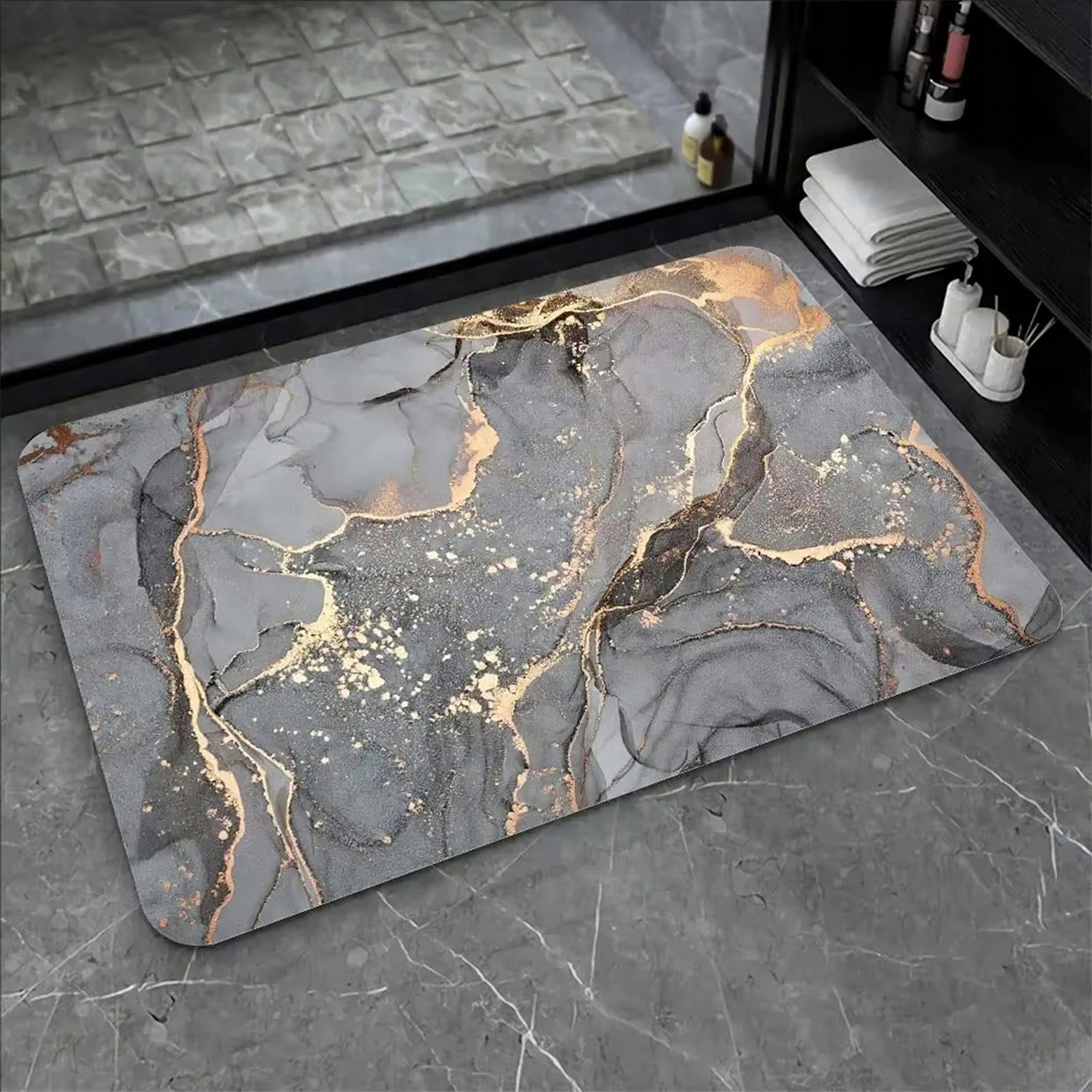 XXL BATHROOM RUG NON-SLIP QUICK-DRYING 50x80 Packaging status original