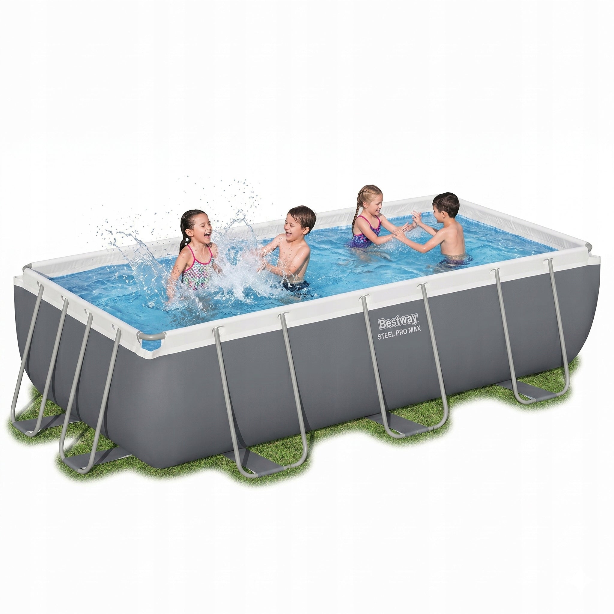 XXL FRAME POOL FOR THE WHOLE FAMILY FOR THE GARDEN BESTWAY WITH PUMP 404X201X100
