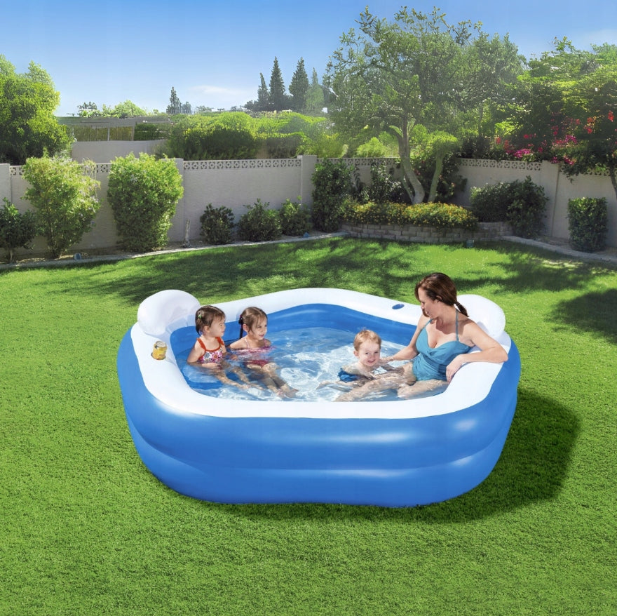 XXL Family Inflatable Garden Pool with Cushions and Seats + FREEBIE EAN (GTIN) 5902362520798