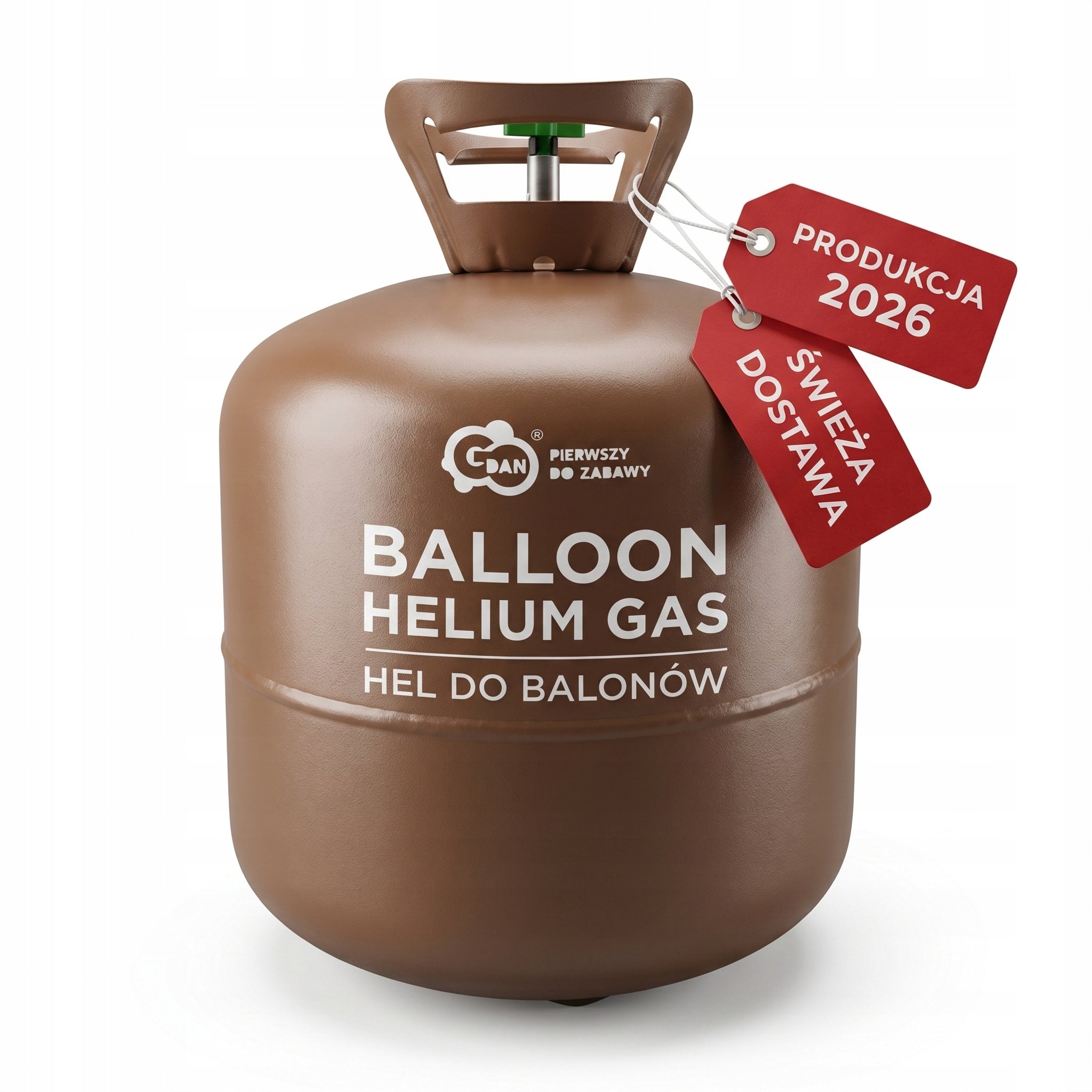 XXL Helium Bottle for 90 Balloons 10 Balloons Included for Birthday Party Packaging status original