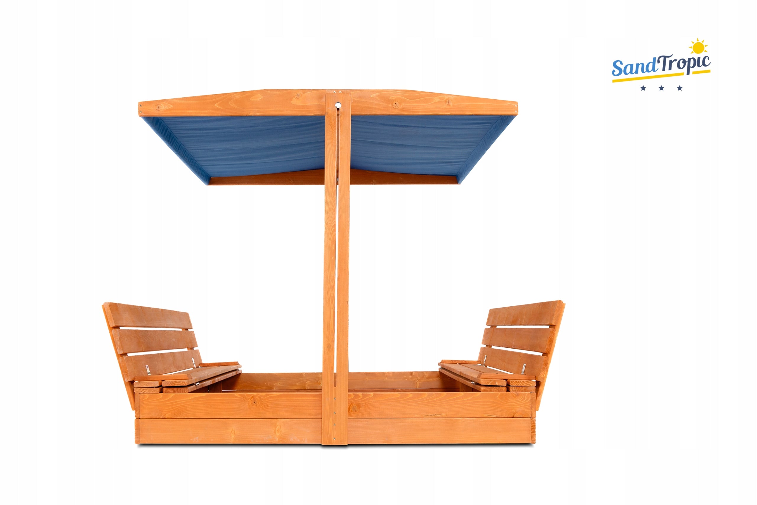 XXL Large Sandbox with Canopy Impregnated Wooden 150 Mounting Holes Brand SandTropic