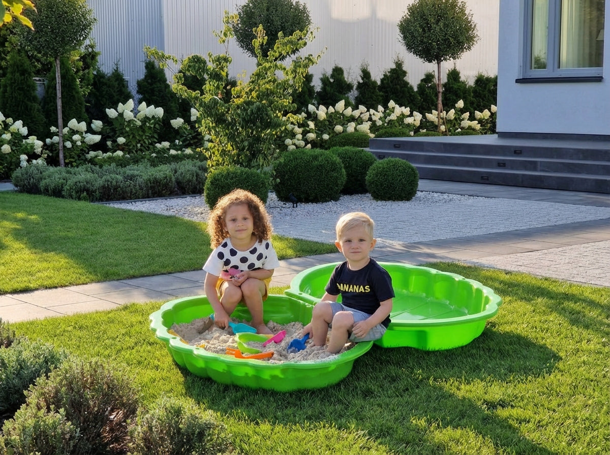 XXL MEGA LARGE SANDBOX PLASTIC POOL 2IN1 PREMIUM SHELL + toy Packaging status original