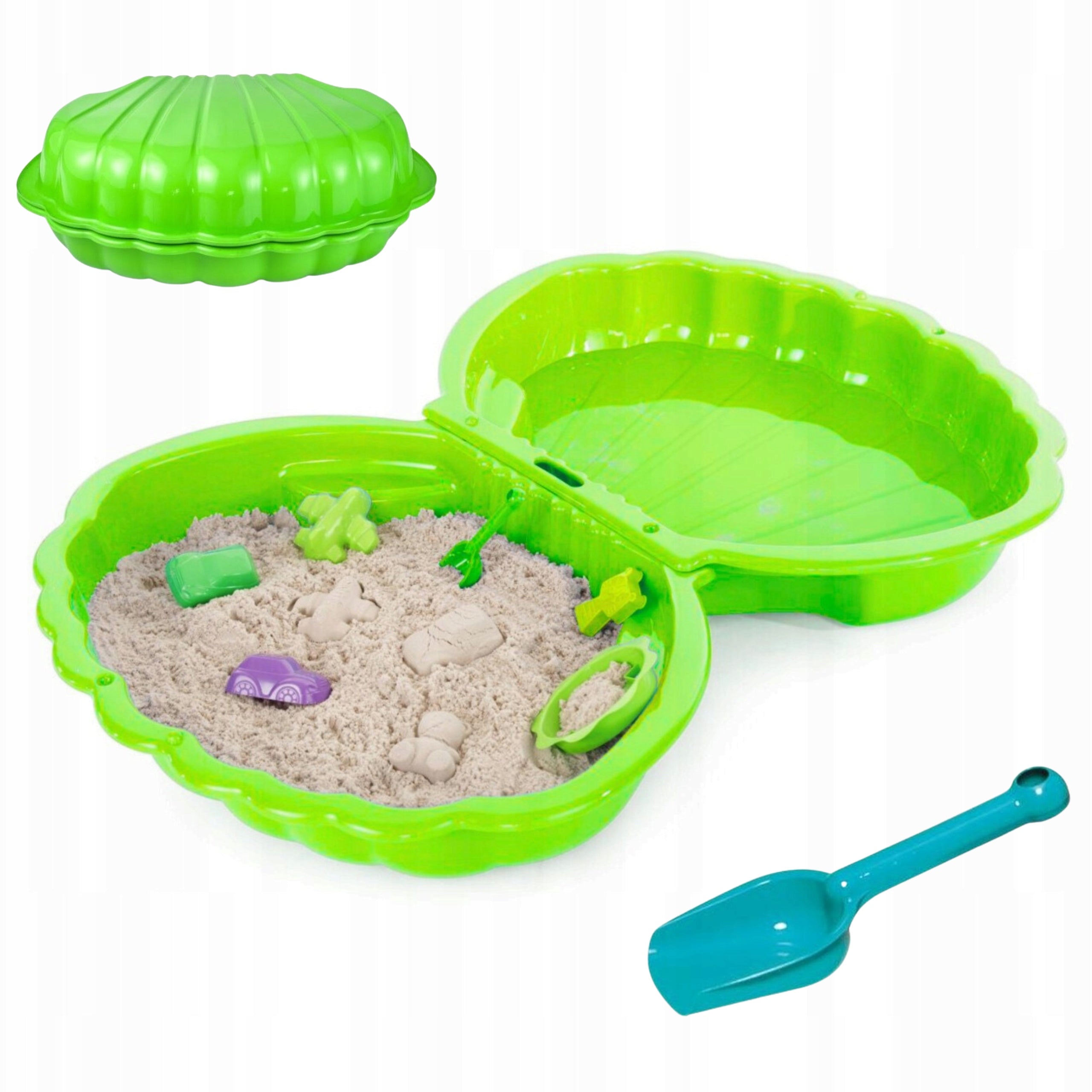 XXL MEGA LARGE SANDBOX PLASTIC POOL 2IN1 PREMIUM SHELL + toy