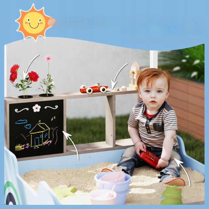 XXL Sandbox with Canopy Wooden Impregnated 108×90 cm shop theme Certificates and opinions CE EN 71