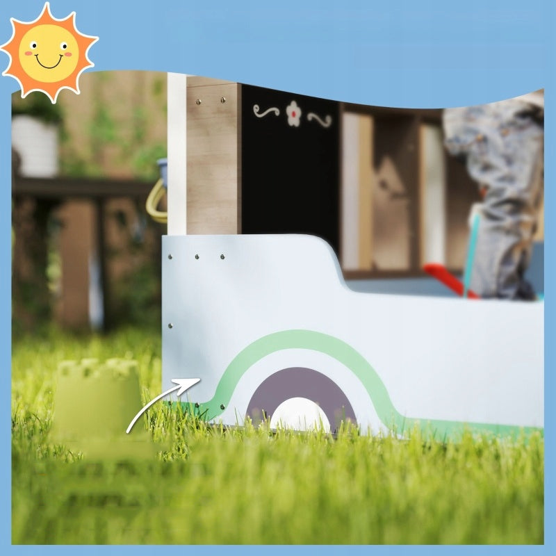 XXL Sandbox with Canopy Wooden Impregnated 108×90 cm shop theme Product width 90 cm