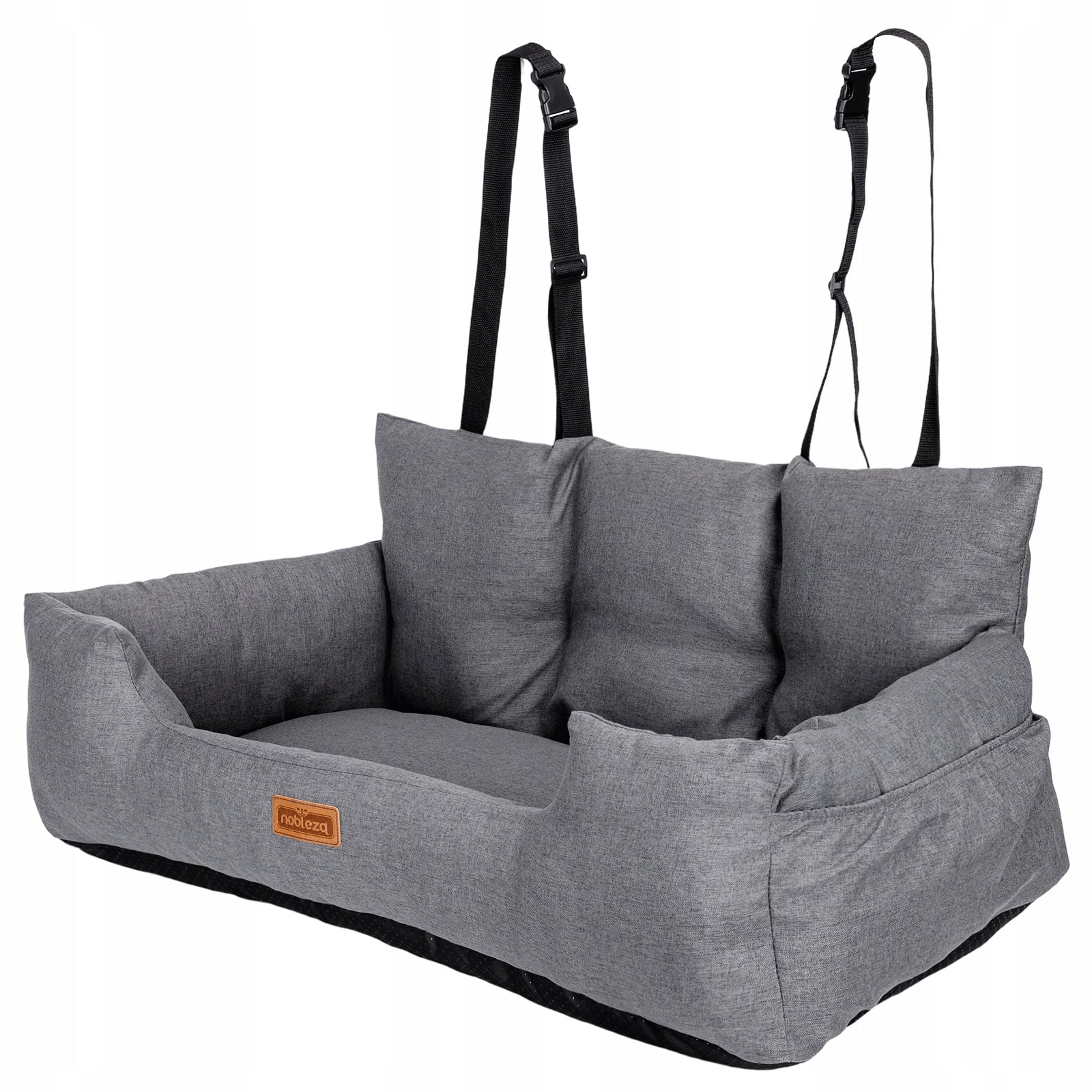XXL dog car seat for rear seat for 2 dogs 92x50 cm Product width 40 cm