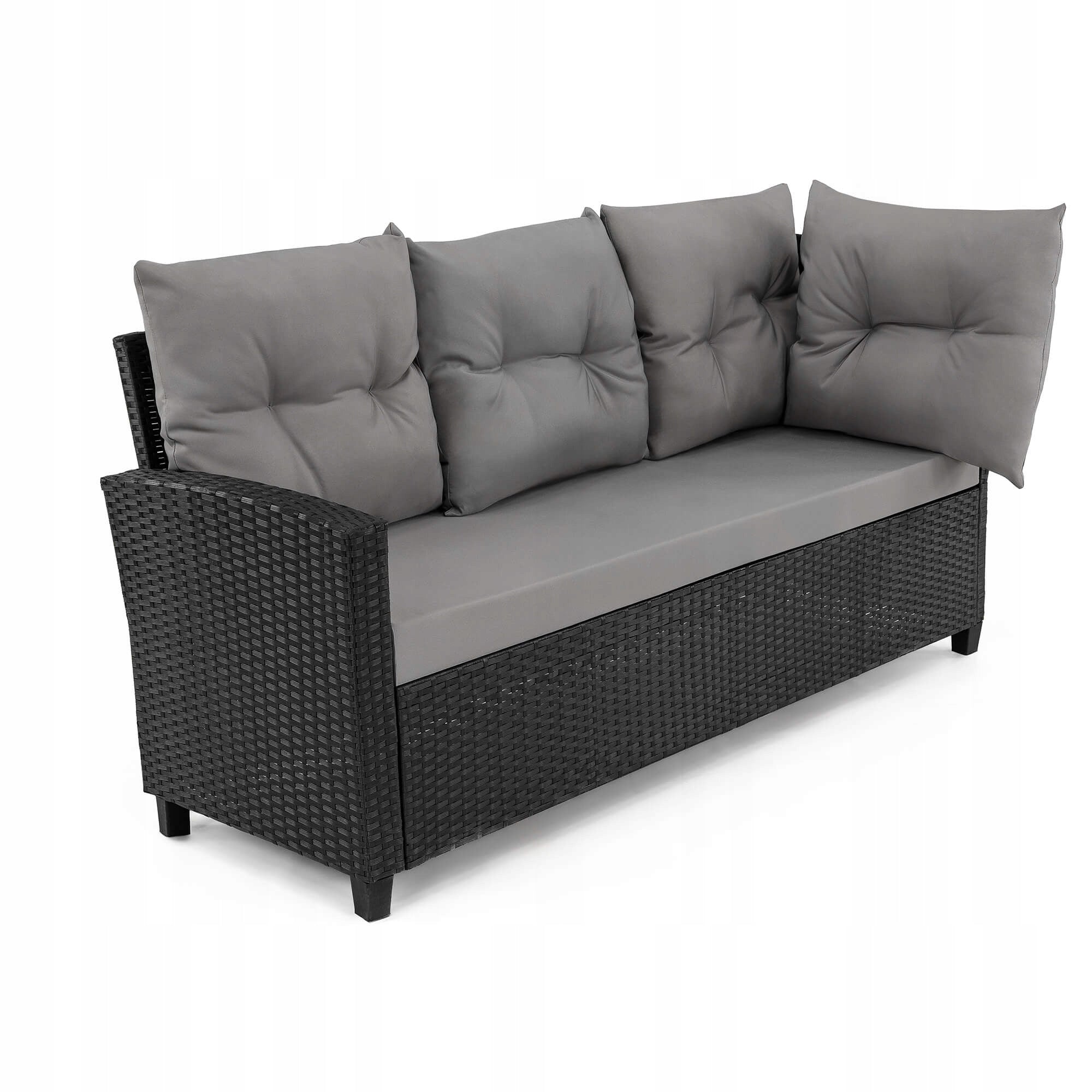 XXL garden furniture set technoratan PORTO black, cushions two containers Number of items in the set 7