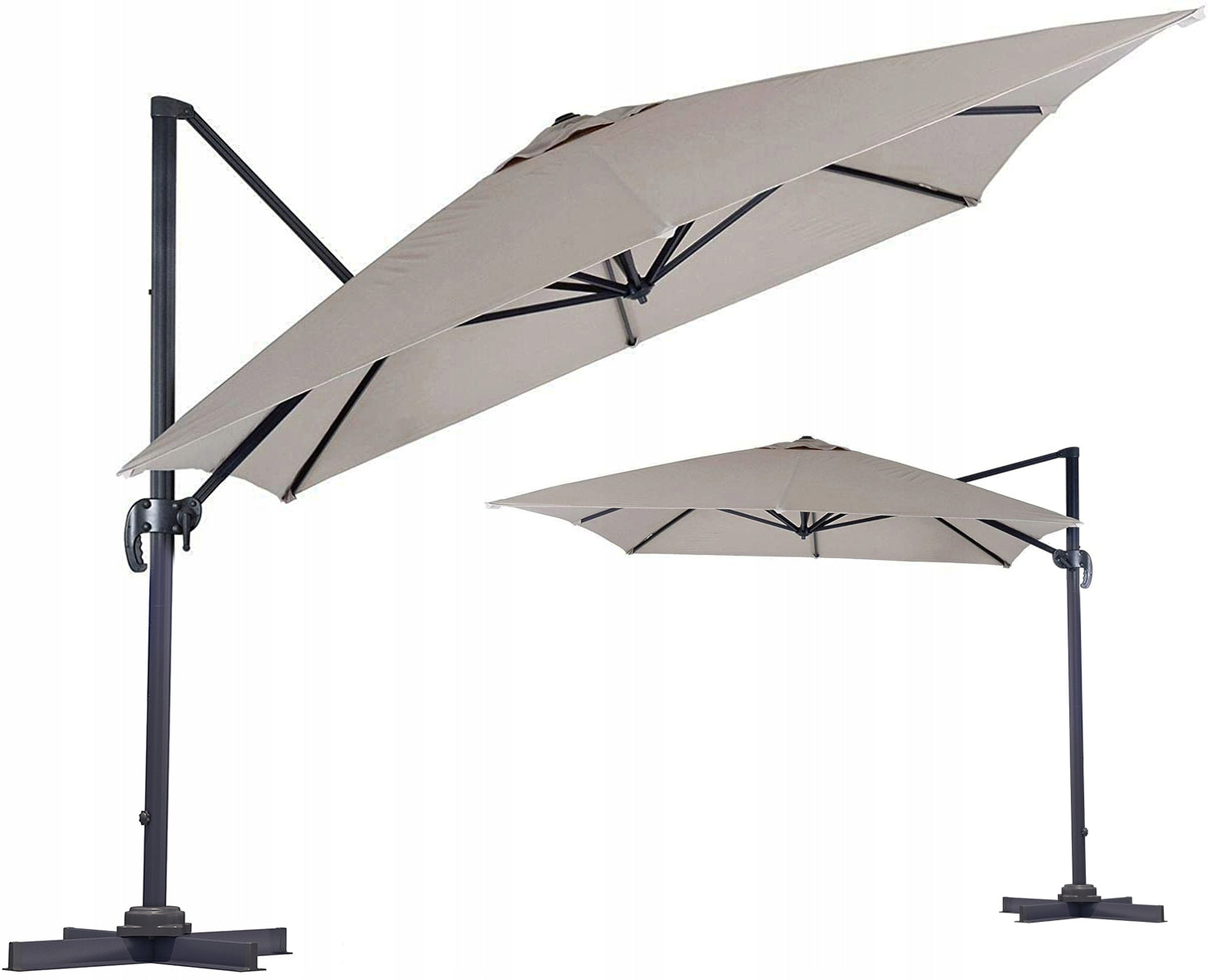 XXL umbrella with boom folding LARGE strong STURDY adjustable cover Product weight with unit packaging 22 kg