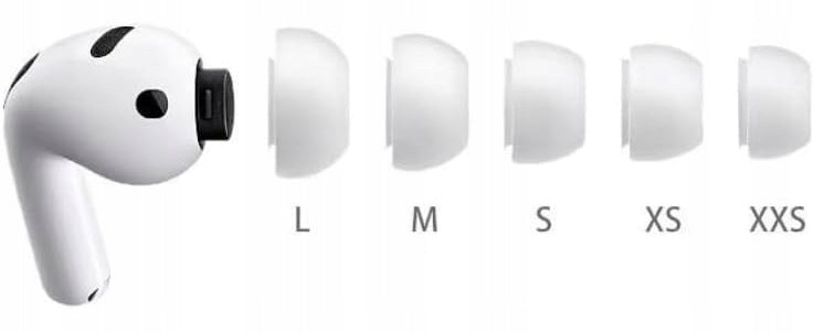 XXS XS S M L EAR TIPS FOR APPLE AIRPODS PRO 3 Manufacturer code wkładki nakładki gumki airpods pro 3 wkładki