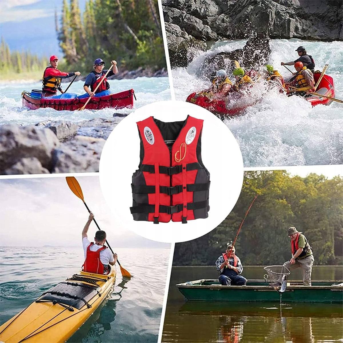 XXXL Adult Life Jacket Rescue Vest, Universal Packaging status original