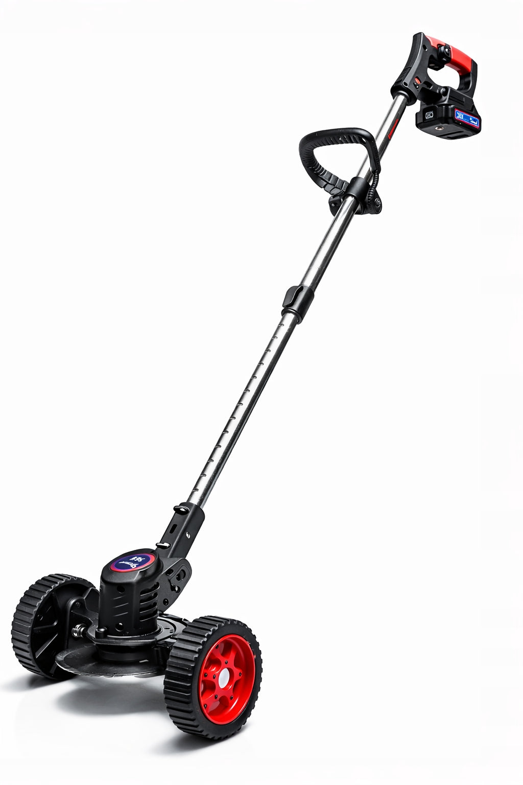 XXXL CORDLESS TRIMMER GARDEN SCYTHE BRUSH CUTTER ON WHEELS 36V 2xAKU Brand Ondragon