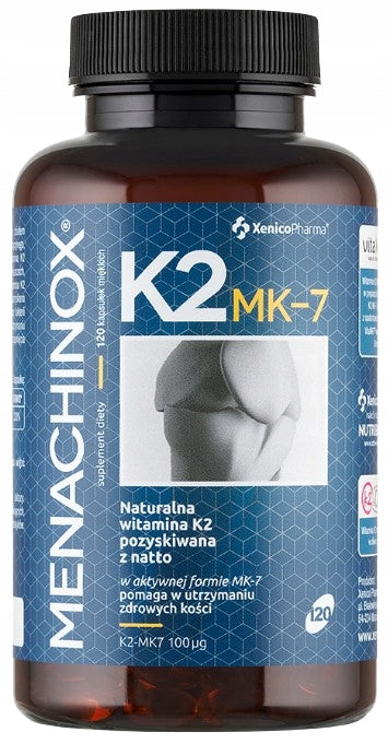 Xenico Menachinox K2 2 pieces 120 capsules Natural support Bone and Heart Manufacturer code 5905683269186