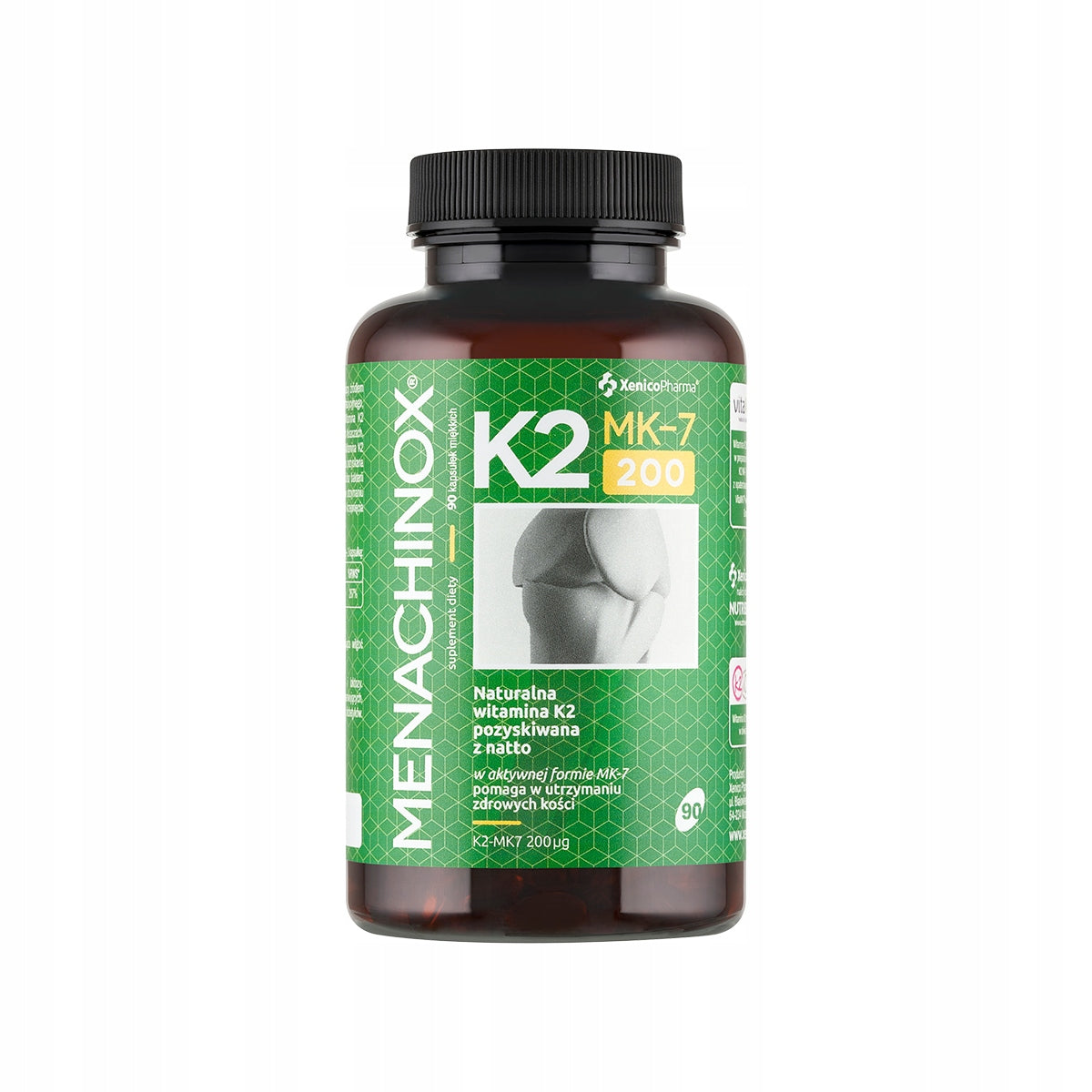Xenico Pharma MENACHINOX K2 Vitamin K2 MK7 200 µg bone support 90 kaps. EAN (GTIN) 5905683269179