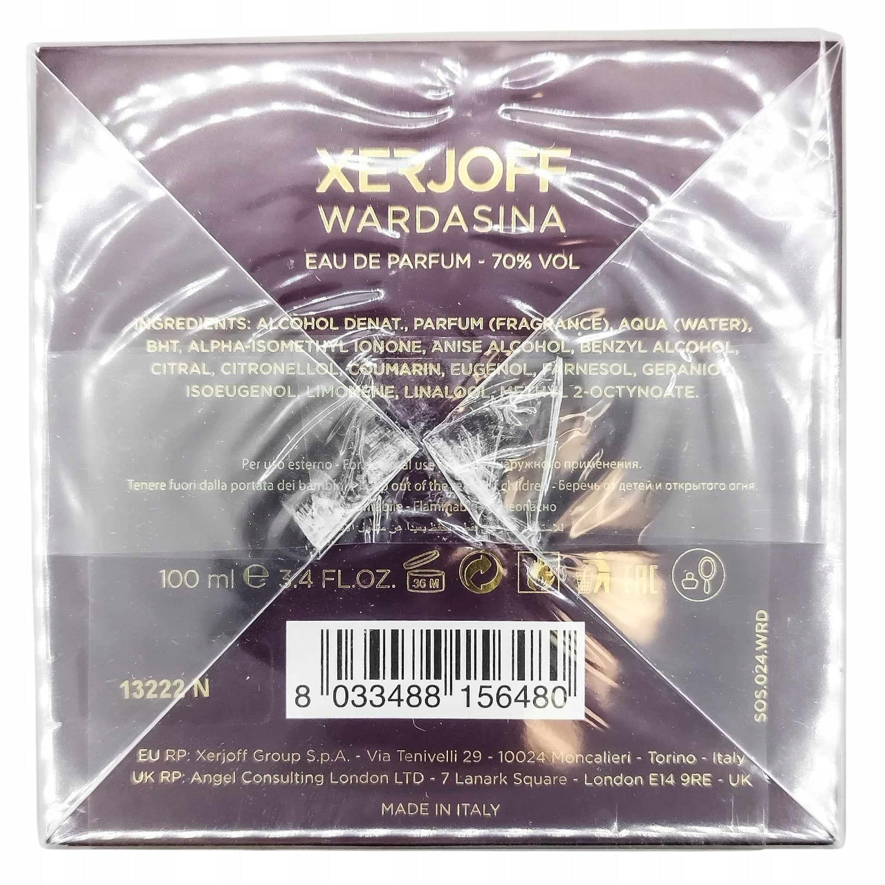 Xerjoff Wardasina EDP 100ml Product EAN (GTIN) 8033488156480