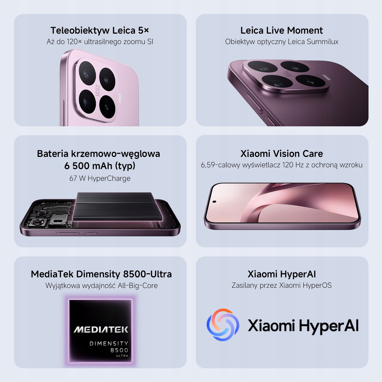 Xiaomi 17T 12GB + 512GB Violet Charger included no