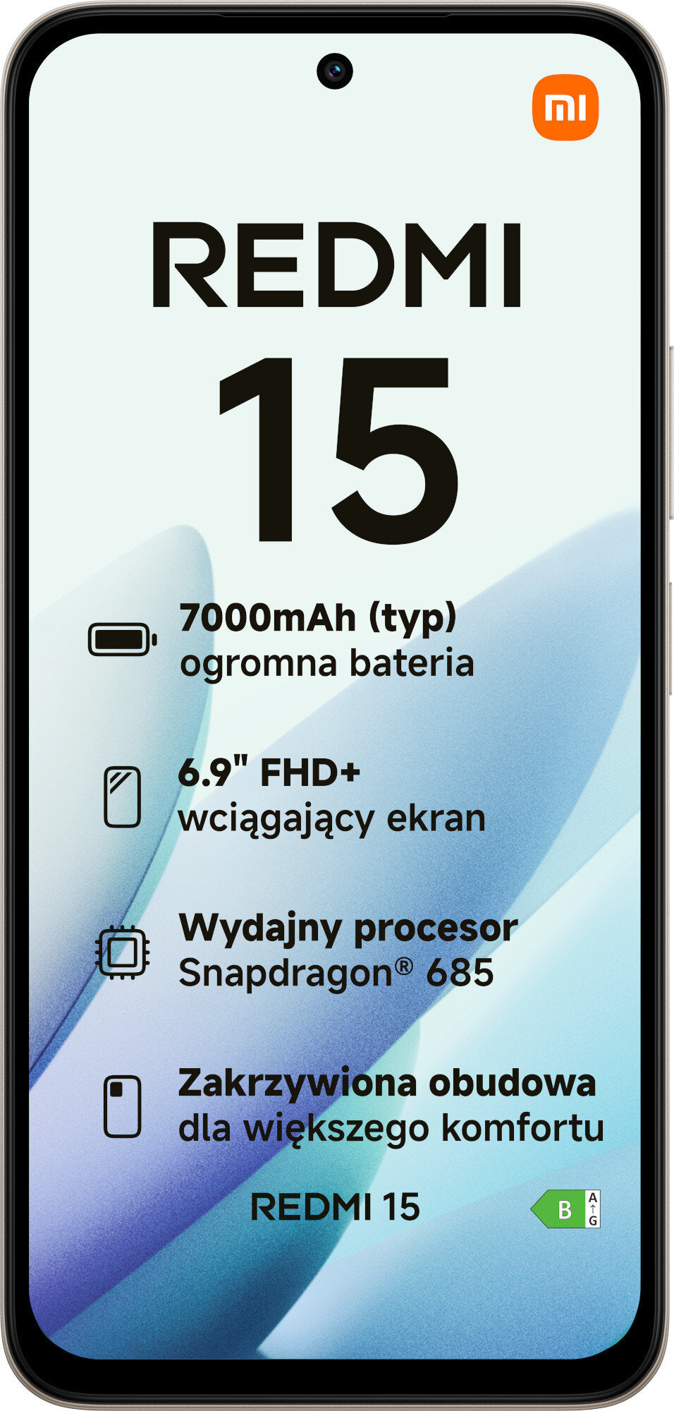 Xiaomi Redmi 15 6GB/128GB LTE NFC DUAL 6,9' 144Hz 7000mAh 50Mpix Headphones included no