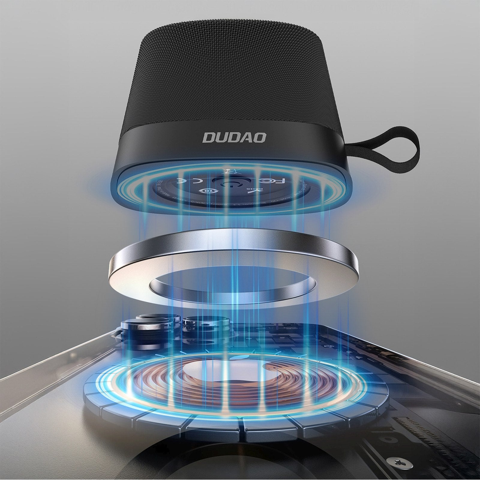 Y20 Bluetooth Magnetic Mount Wireless Speaker - Black Model other