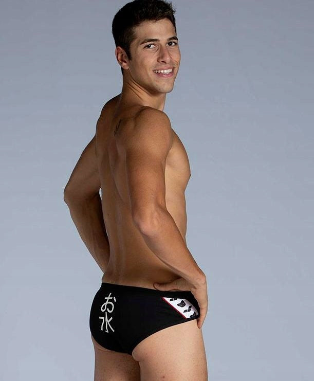 Y6238 ARENA Mizu Brief SLIPY MEN'S SWIMMING SHORTS 80 D4 UK32 Color black