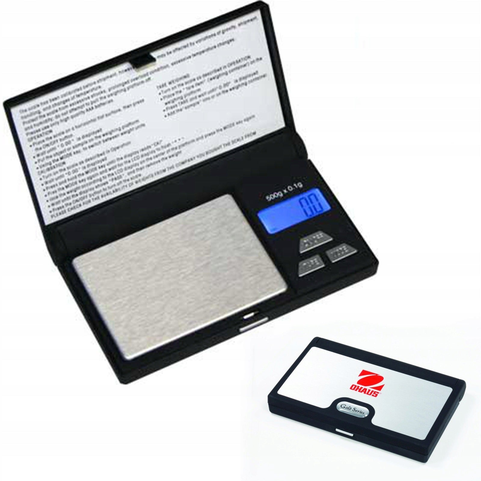 YA 500g / 0.1g Battery Operated Precision Pocket Scale - OHAUS YA