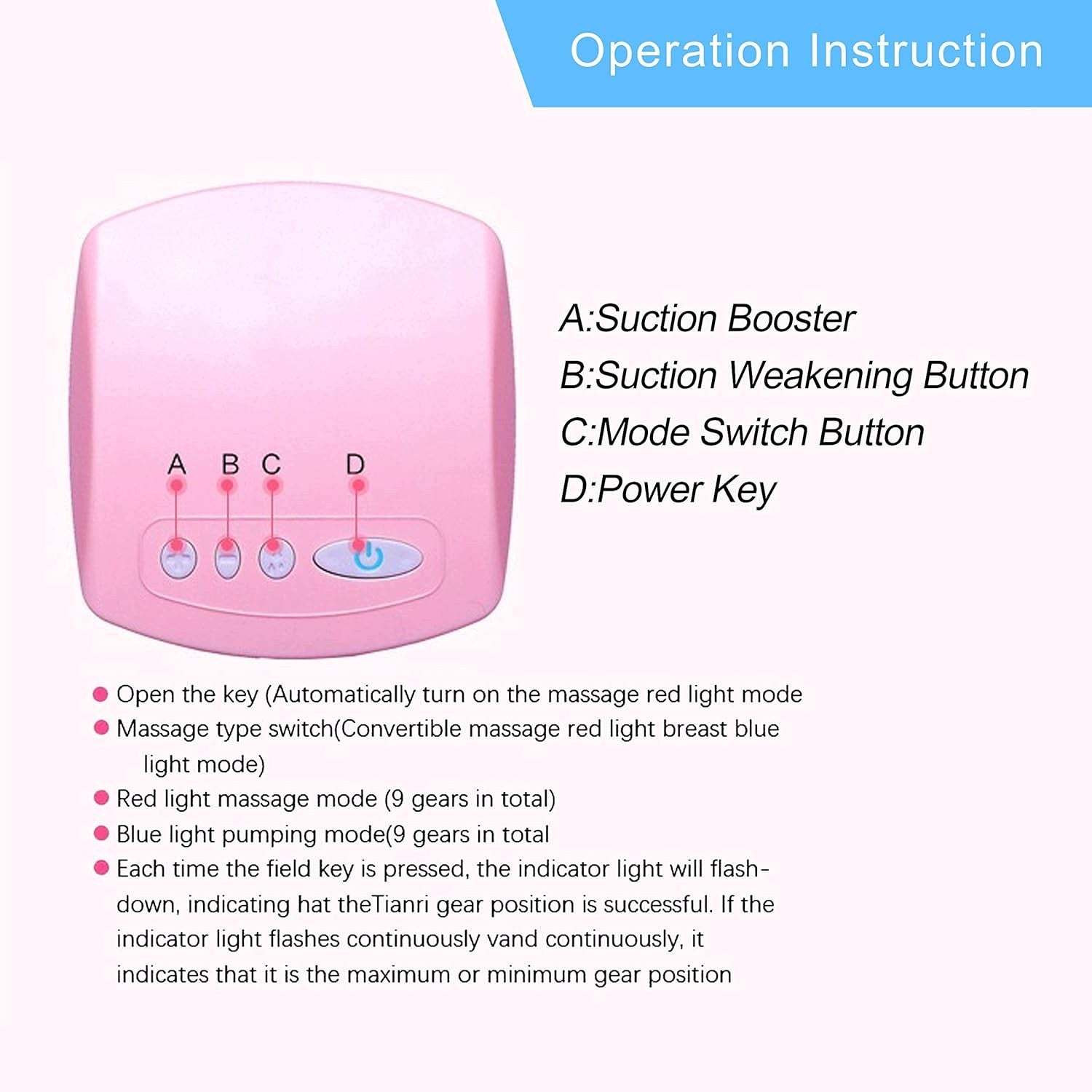 YABTF BPA FREE wireless electric breast pump Medical device no