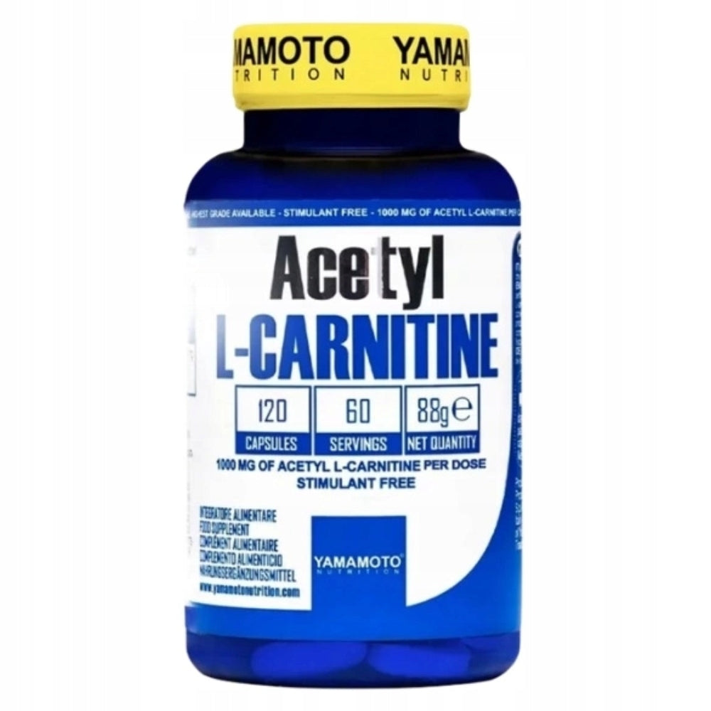 YAMAMOTO ACETYL L-CARNITINE 1000 MG 120 KAPS FAT BURNER NERVOUS SYSTEM Packaging status original