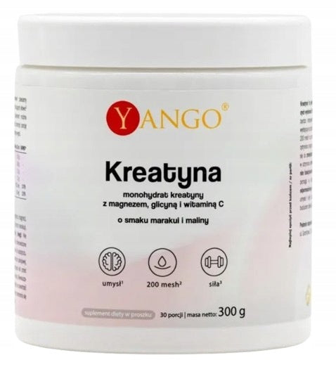 YANGO Creatine Passion Fruit-Malina (300 g)