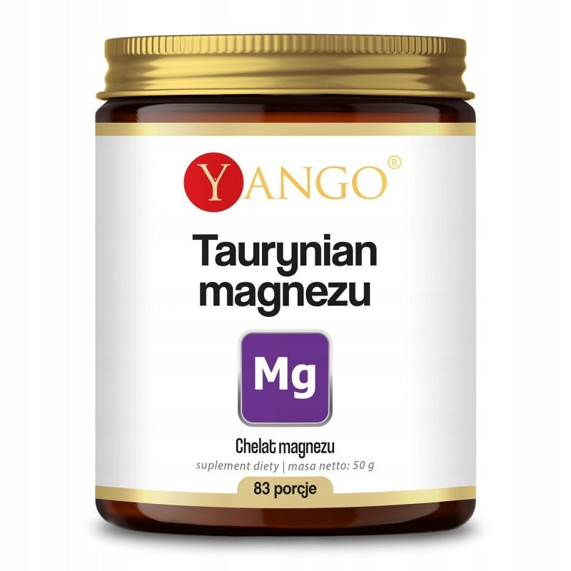 YANGO Magnesium Taurate 1200mg 50g Chelate MAGNESIUM Bone Nervous System