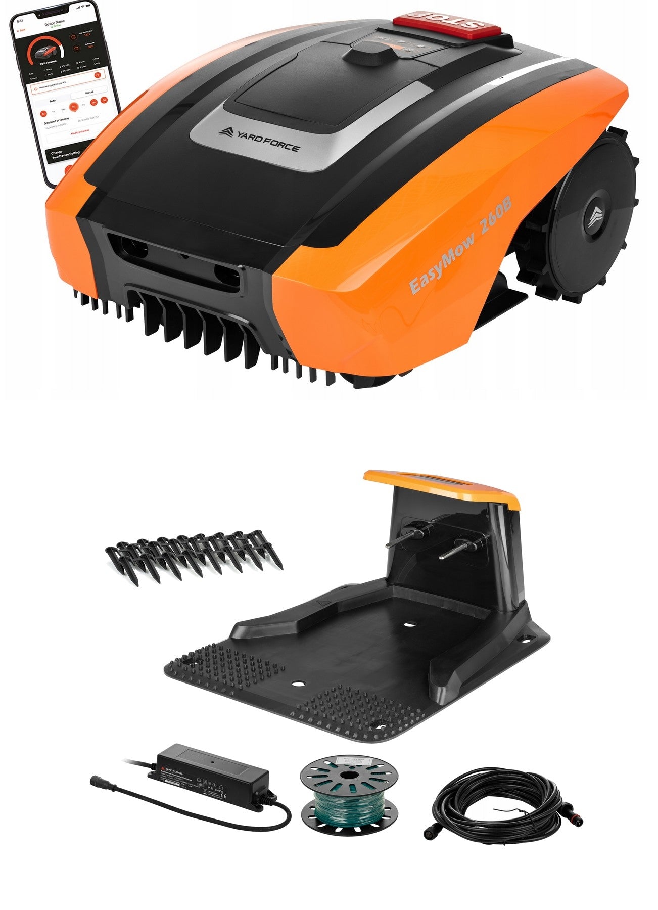 YARD FORCE ROBOT MOWER 260M BLUETOOTH RE260